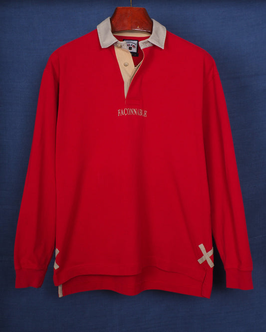 c.1990 Rugby Polo Façonnable by Albert Goldberg - Size S