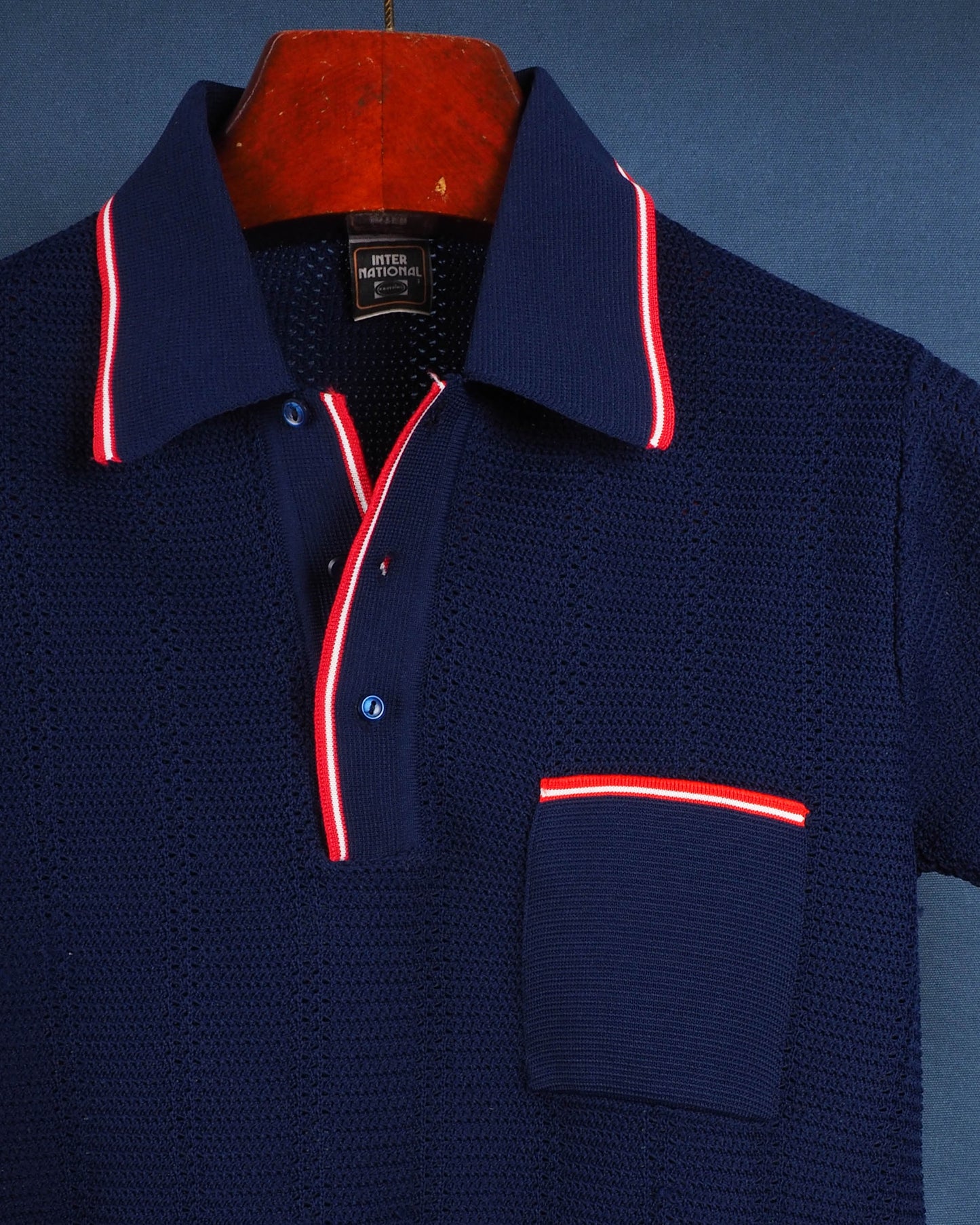 c.1970 Knitted Polo Shirt