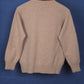 c.1980 Façonnable Beige Wool Pullover by Albert Goldberg - Size S