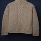 c.1990 Hand Knitted Wool Blanc Bleu Pullover - Size XS