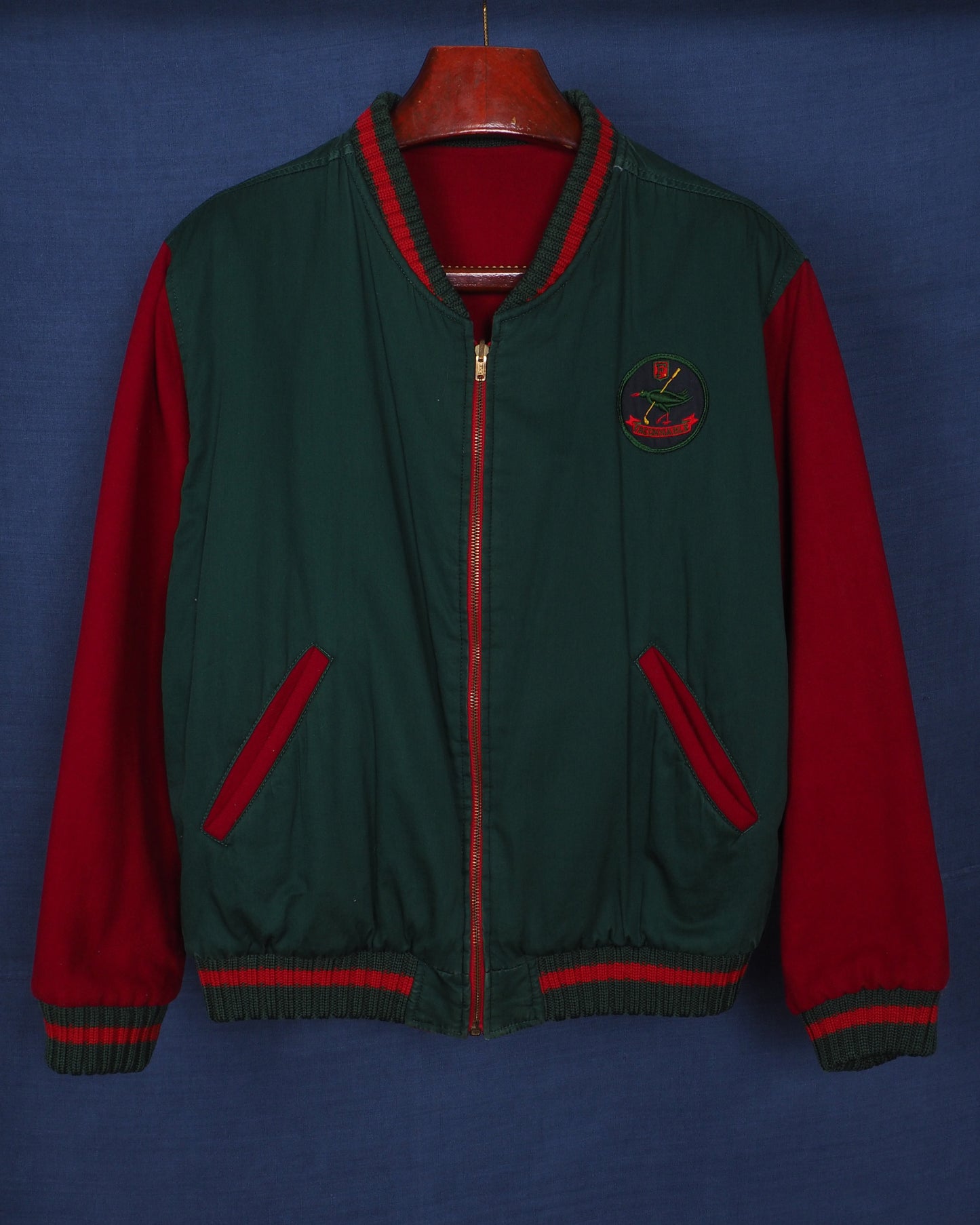 c.1980 Reversible University Jacket by Albert Goldberg - Size M/L