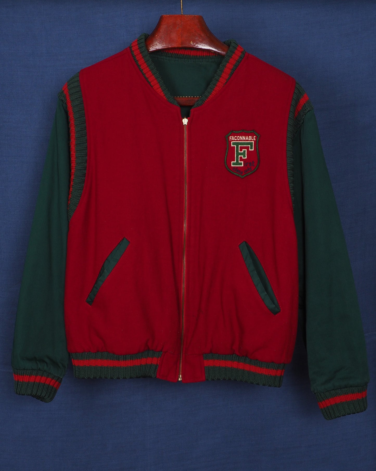 c.1980 Reversible University Jacket by Albert Goldberg - Size M/L