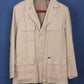 c.1990 Façonnable Linen Safari jacket by Albert Goldberg - Size M