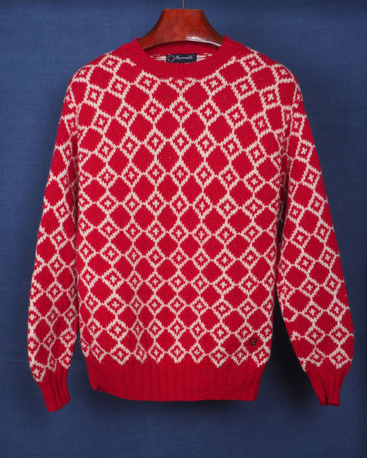 c.1980 Façonnable Wool Pullover by Albert Goldberg - Size L