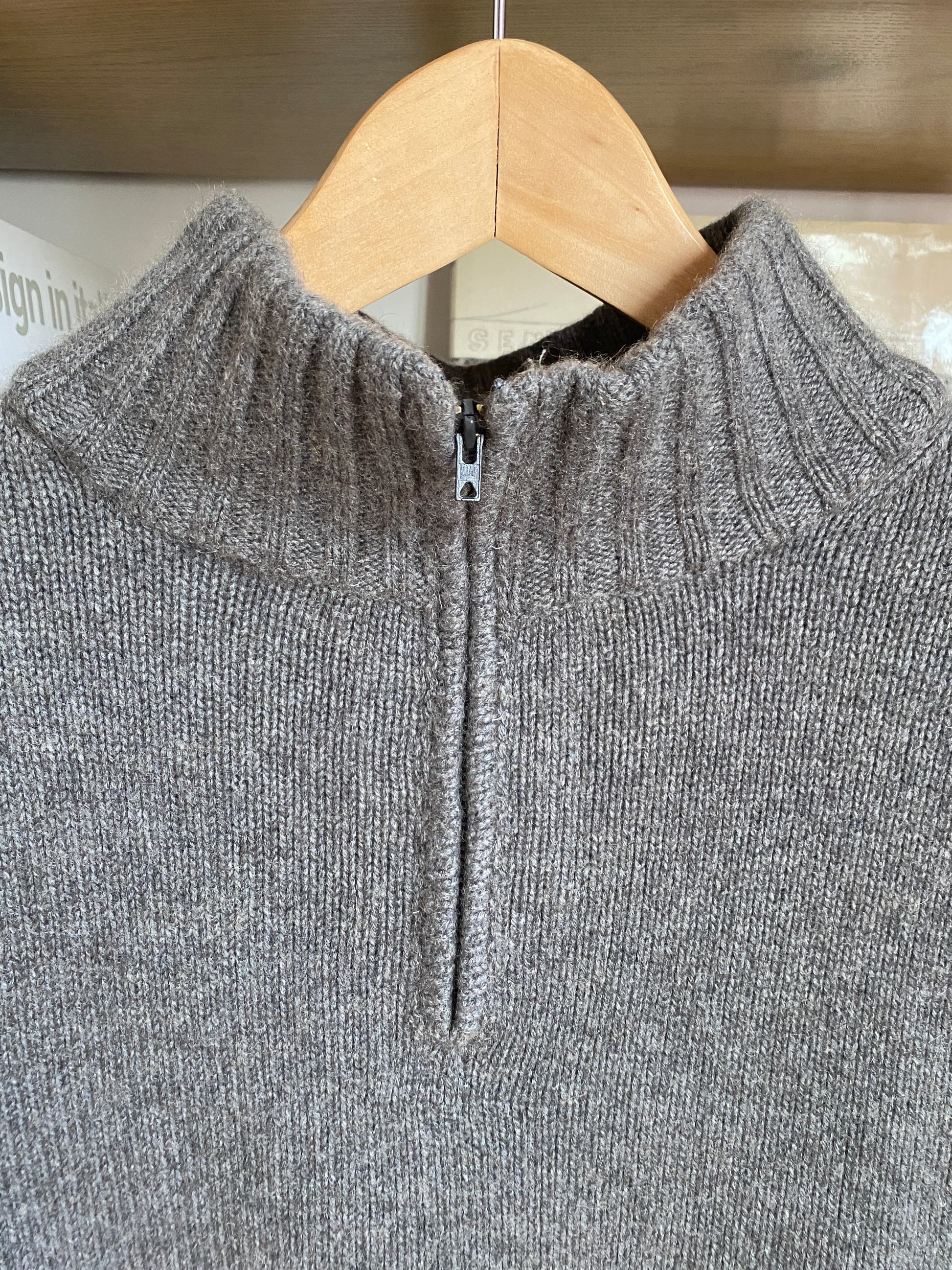 c.1990 Cashmere Blanc Bleu pullover