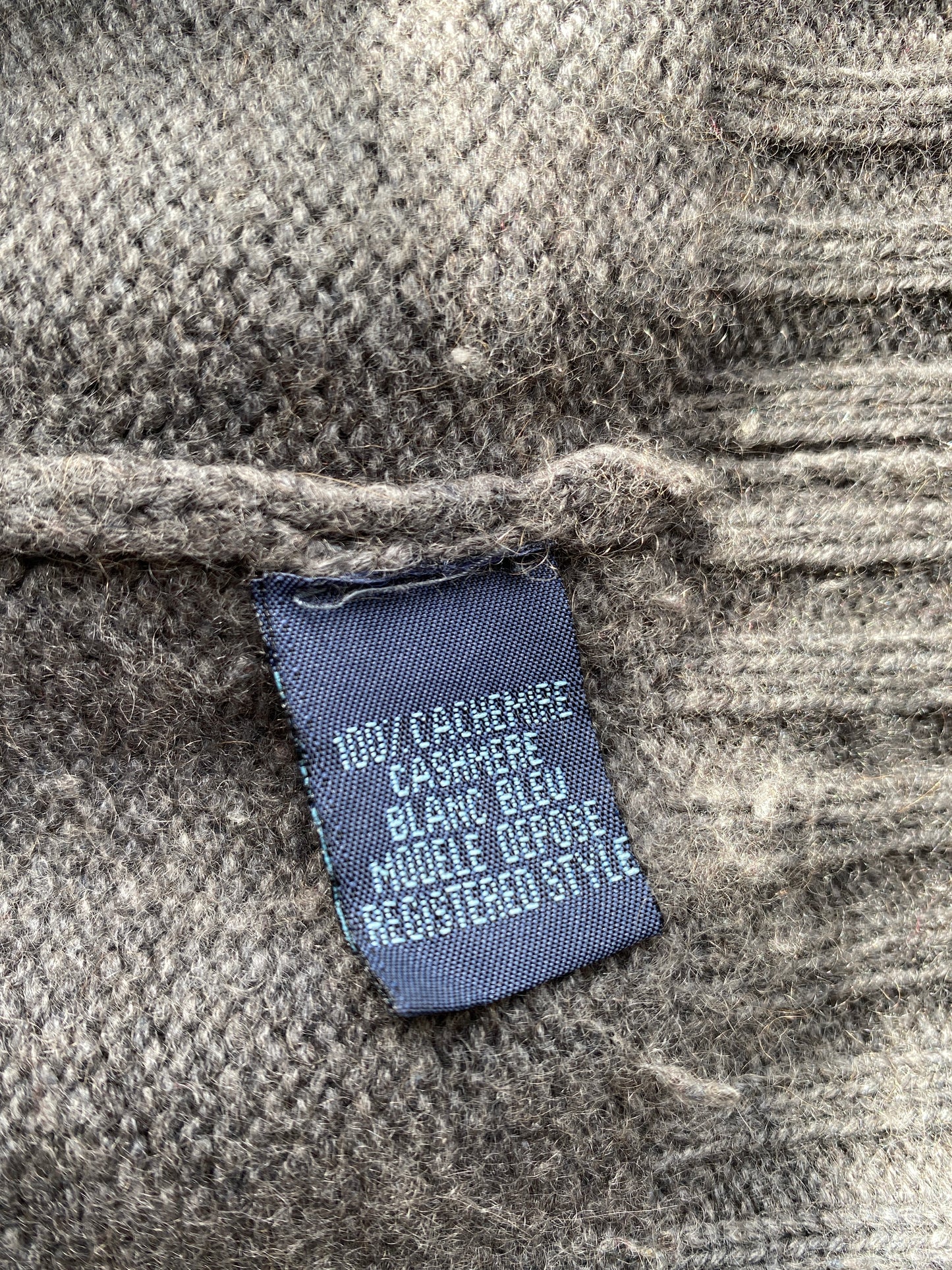 c.1990 Cashmere Blanc Bleu pullover