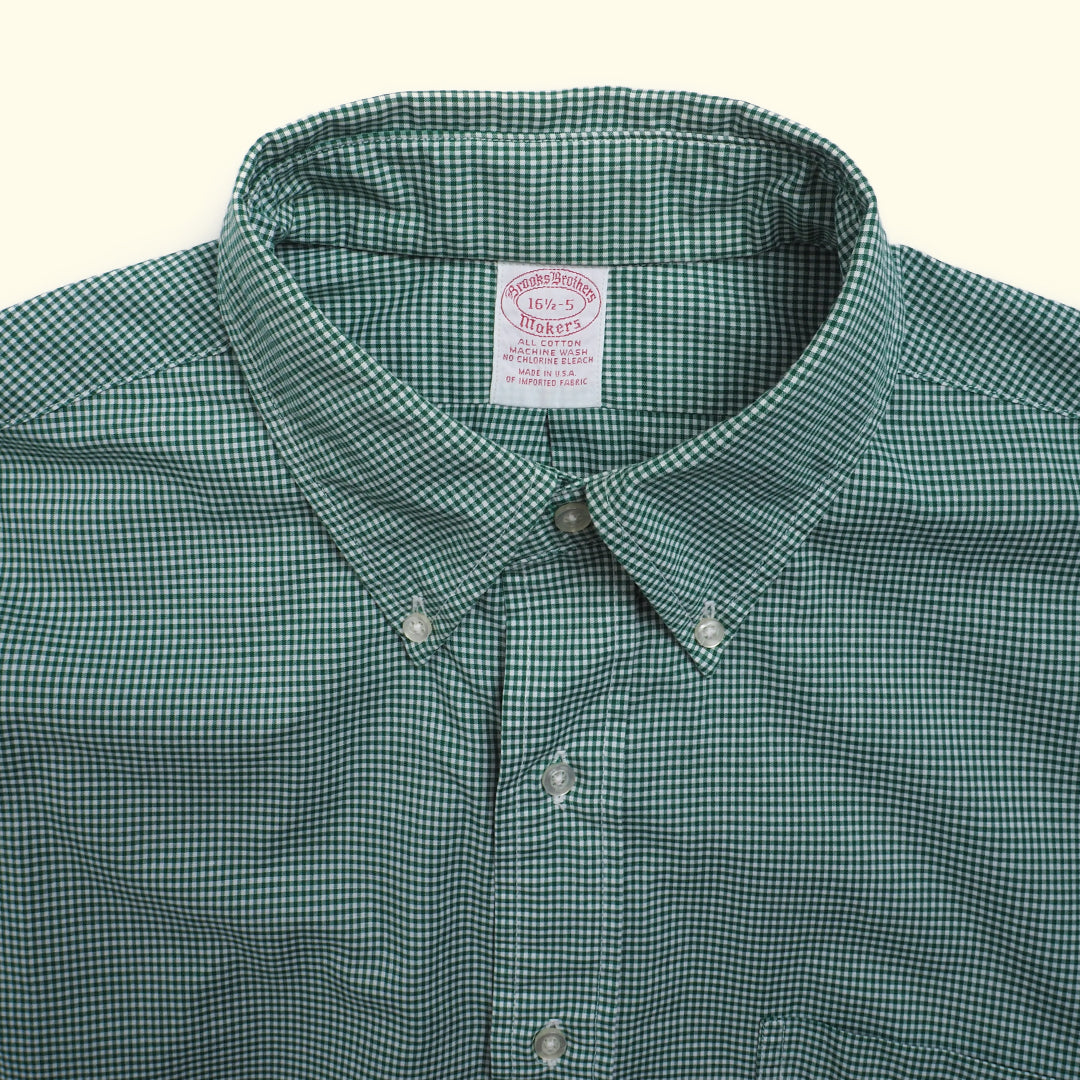 c.1990 Brooks Brothers checkered 16 1/2 - 5 shirt