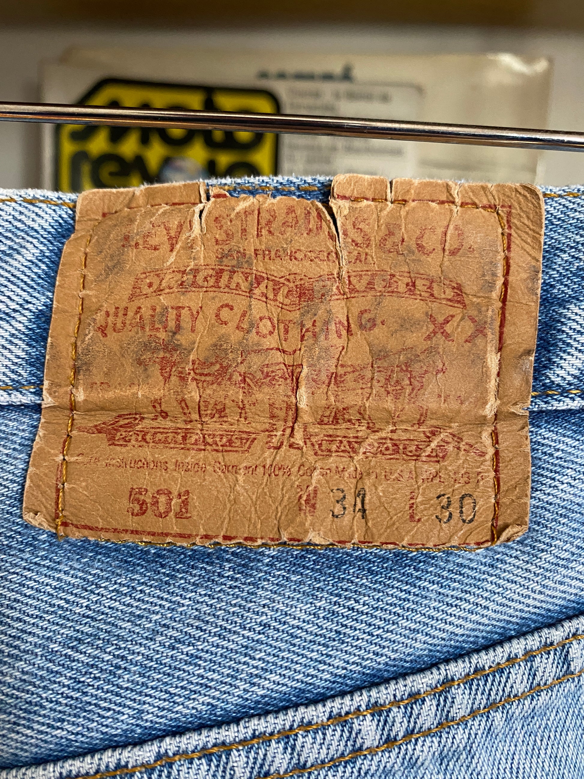 c.1990 Levi's 501 (34x30) Made in U.S.A