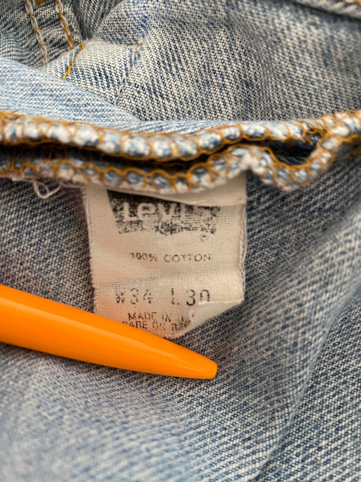 c.1990 Levi's 501 (34x30) Made in U.S.A