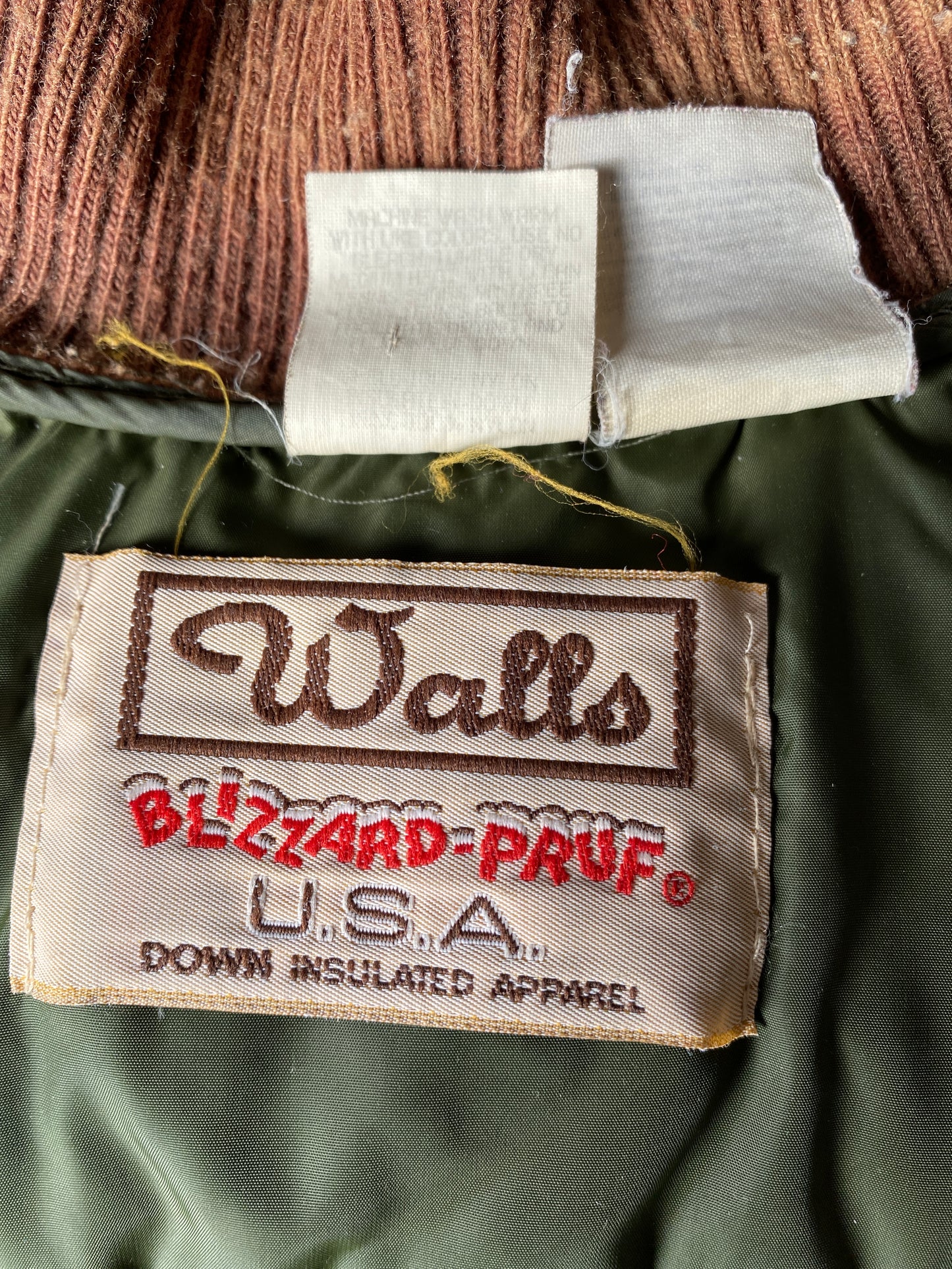 c.1990 Walls Outdoor Down Jacket Olive