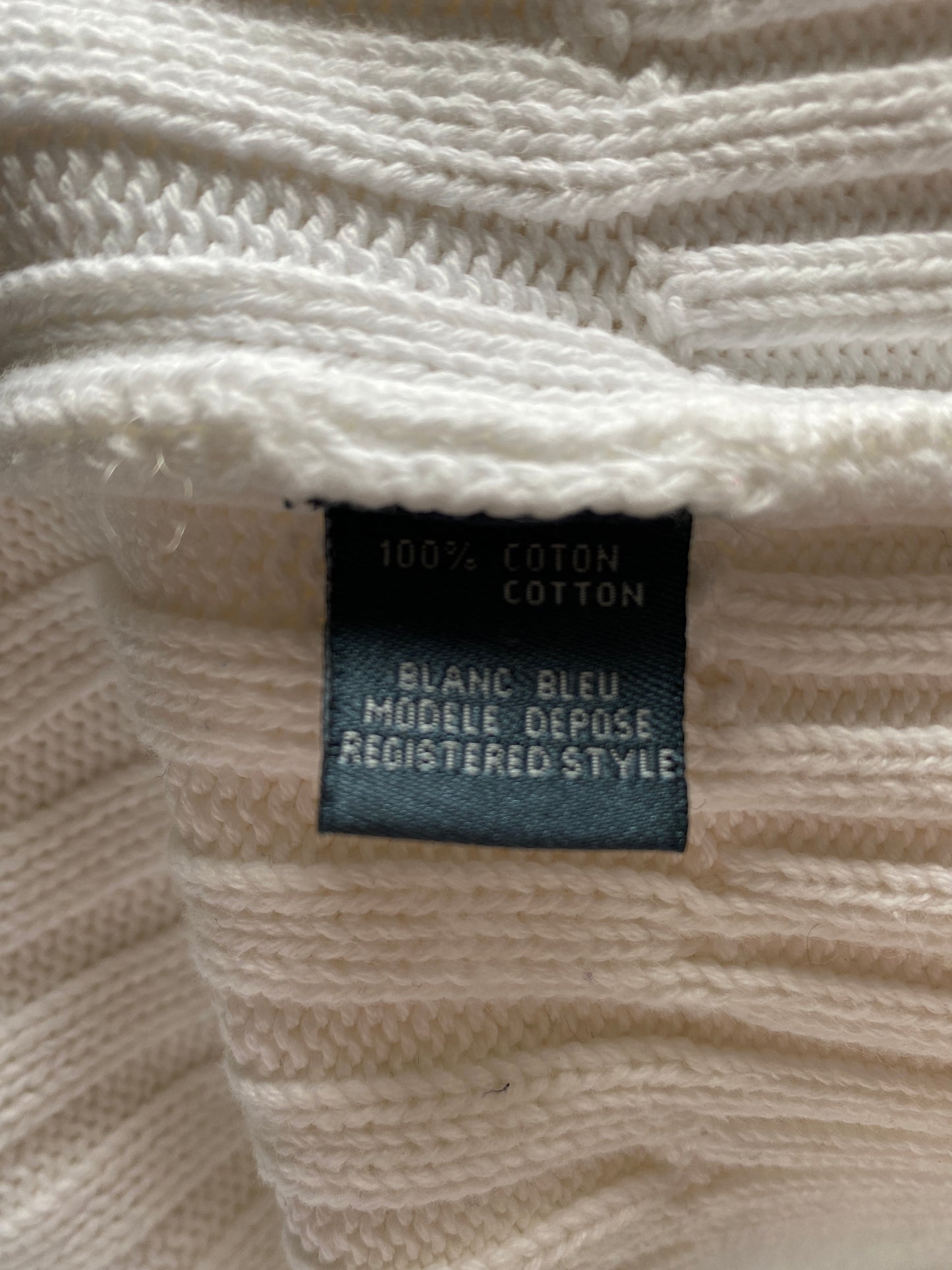 c.2000 Blanc Bleu pullover