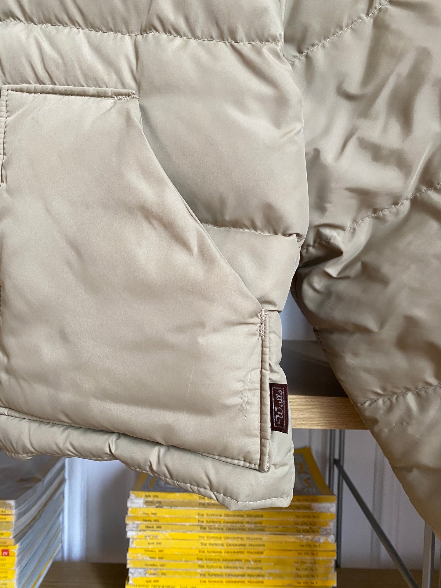 c.1990 Walls Outdoor Down Jacket Cream