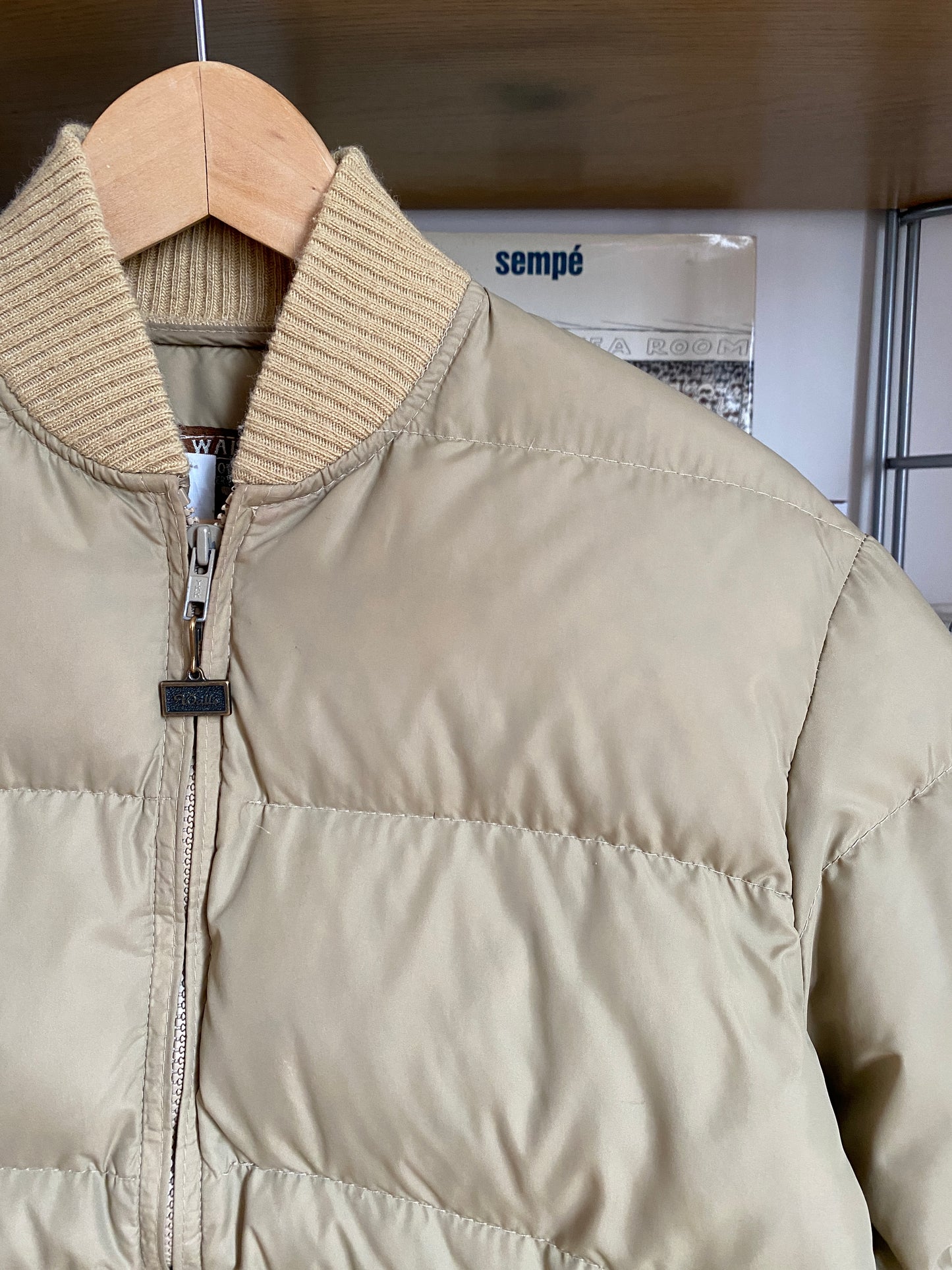 c.1990 Walls Outdoor Down Jacket Creme