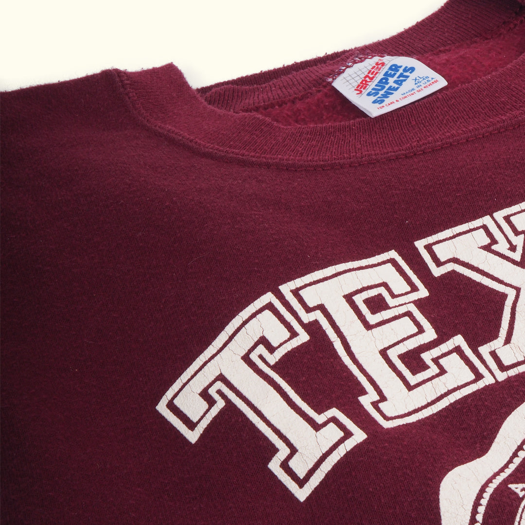 c.1980 Jerzees Texas University Sweatshirt